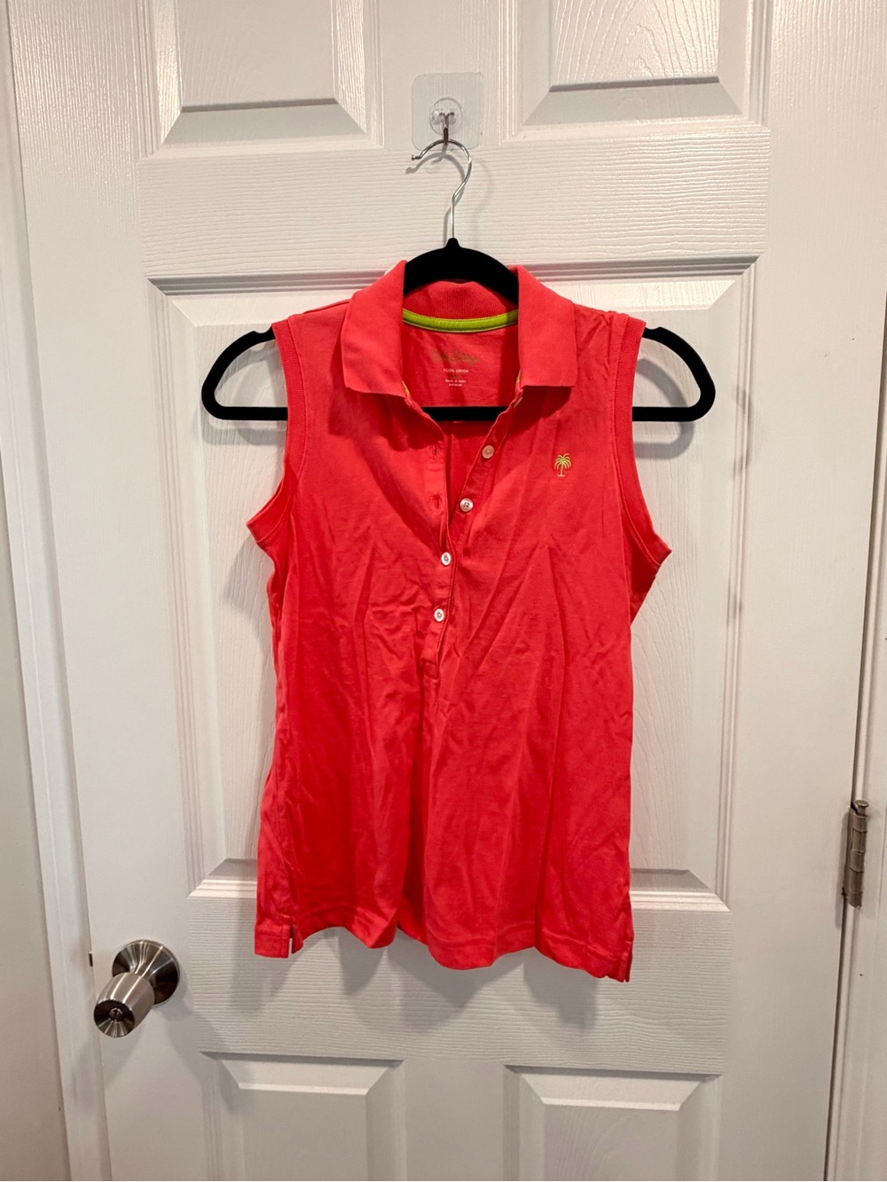 NWT Lilly Pulitzer Coral Sleeveless Polo Tank
